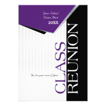 Invitation pourpre de la Réunion de classe