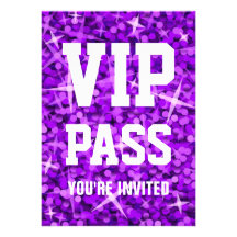 Invitation pourpre de "PASSAGE de VIP" de tape-à-l