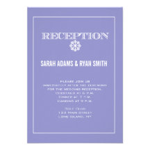 Invitation pourpre de réception de mariage de floc