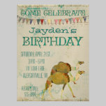 Invitation rêveuse d'anniversaire de chameaux invitations