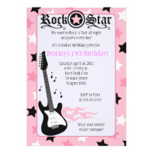 Invitation rose d'anniversaire de balancier de la 