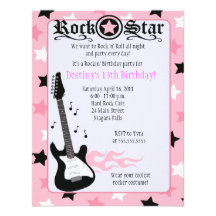 Invitation rose d'anniversaire de balancier de la 