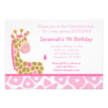 Invitation rose d'anniversaire de jour de Valentin