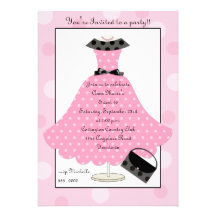 invitation rose d'anniversaire de robe de les anné