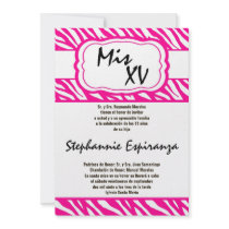 invitation rose de Quinceanera 15 d'impression du 