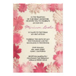 Invitation rose d'invitation de bat mitzvah de fle