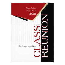 Invitation rouge personnalisable de la Réunion de 