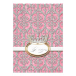 Invitation royale de baby shower de princesse Crow