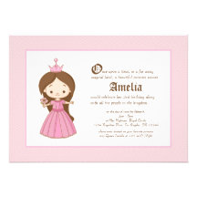 Invitation royale de princesse anniversaire de bru