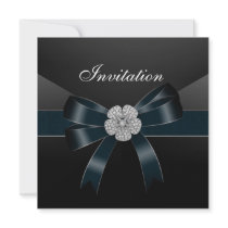 Invitation tout l'arc de noir de bijou de diamant 