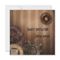 Invitation toute la conception de Zizzago Steampun
