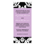 Invitation traditionnelle de damassé
