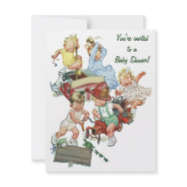 Invitation vintage de baby shower