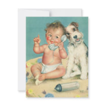 Invitation vintage de baby shower