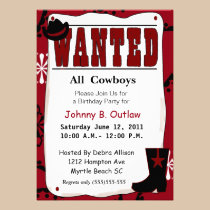 Invitation voulue rouge d'anniversaire d'affiche invitations