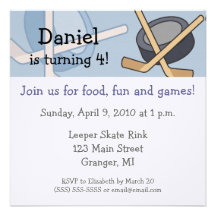 Invitations 5.25x5.25 de fête d'anniversaire d'hoc
