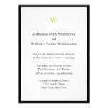 Invitations abordables de mariage de monogramme