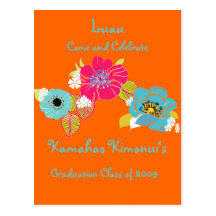 Invitations carte postale, classe 2009 de Luau d'o