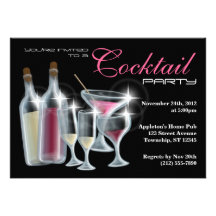 Invitations chiques de cocktail