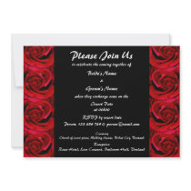 Invitations - coutume noire rouge spéciale