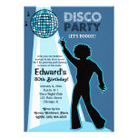 Invitations d'anniversaire de partie de disco