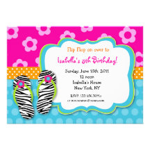 Invitations d'anniversaire de réception au bord de