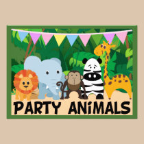 Invitations d'anniversaire de safari de jungle invitations
