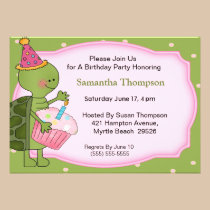 Invitations   d'anniversaire de tortue invitations