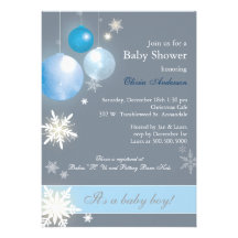 Invitations de baby shower de bébé de Noël