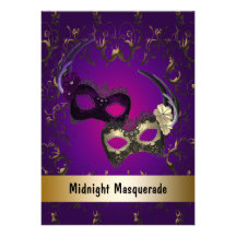 Invitations de bal d'étudiants de mascarade de mar
