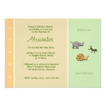Invitations de baptême de jus de jungle