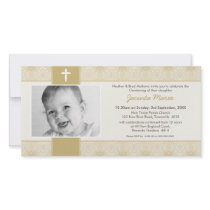 INVITATIONS DE BAPTÊME DE PHOTO : : joli 3L