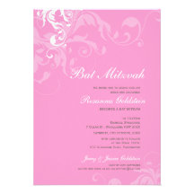 INVITATIONS DE BAT MITZVAH : : bella 1P