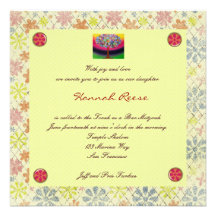 Invitations de bat mitzvah de barre