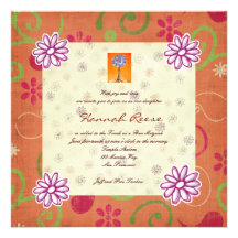 Invitations de bat mitzvah de barre par Prisarts