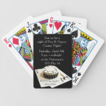 Invitations de carte de jeu de nuit de casino