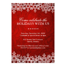 Invitations de cartes de Noël