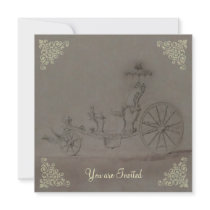 Invitations de ~ de princesse Carriage