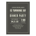 Invitations de dîner d'anniversaire
