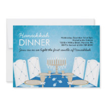 Invitations de dîner de Hanoucca