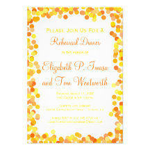 Invitations de dîner de répétition de mariage de c