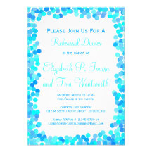 Invitations de dîner de répétition de mariage de c