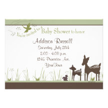 Invitations de douche de cerfs communs de mamans e