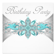 Invitations de fête d'anniversaire d'argent de ble