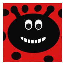 Invitations de fête d'anniversaire de Madame Bug C