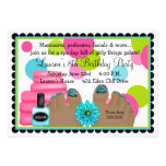 Invitations de fête d'anniversaire de spa