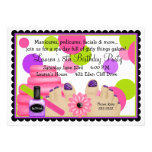 Invitations de fête d'anniversaire de spa