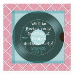 invitations de fête d'anniversaire de thème des an