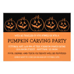 Invitations de Halloween de silhouette de Jack O'L