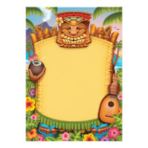 Invitations de Luau, invitations hawaïennes de par